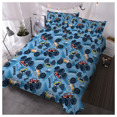Monster truck duvet cover - monster,