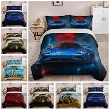 Blue Sports Car Monster Truck