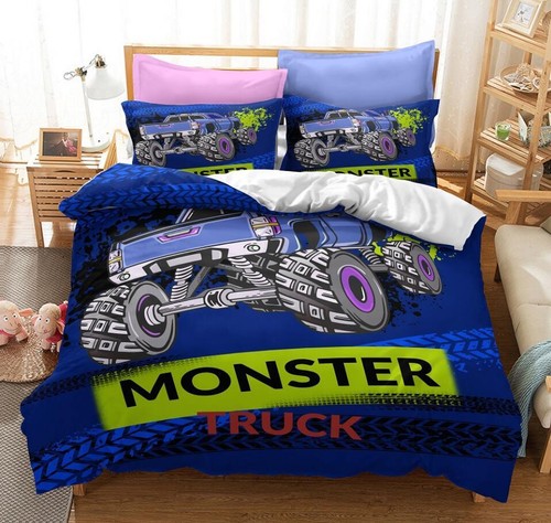 Monster truck quilt - monster, cover