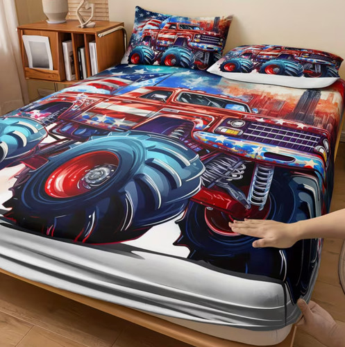 Monster truck fitted sheet - 16.,