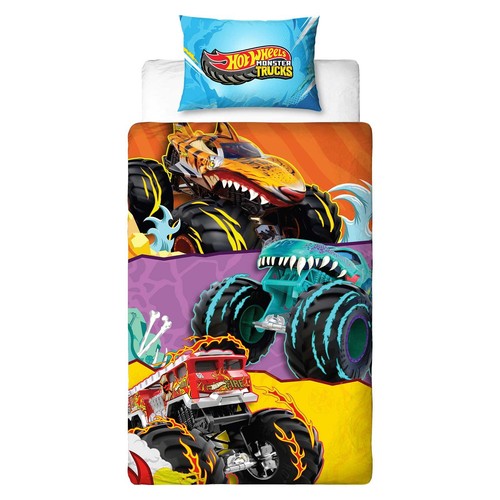 Hot wheels kids single bedding - hot,
