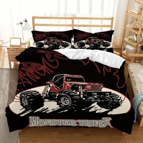 Monster truck boys quilt duvet - boys,