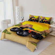 3D Monster Truck Theme Quilt