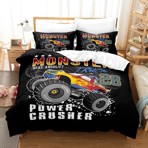 The monster trucks quilt cover - quilt,