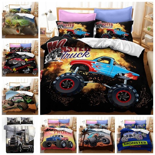 Monster truck bedding set - set, boys