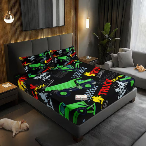 Monster truck fitted sheet - 35.,