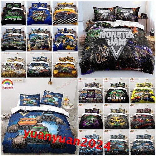 Monster jam trucks duvet - jam, 3d