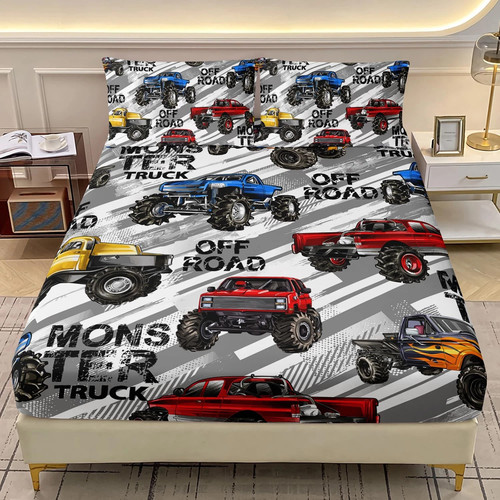 Monster truck fitted sheet - 28.,