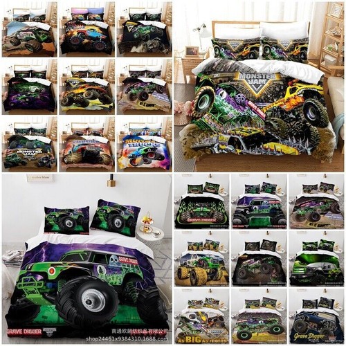 Monster jam trucks duvet - monster, duvet/doona