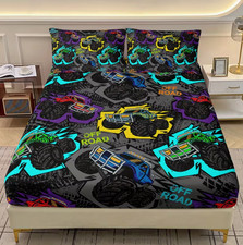 14. Monster Truck Fitted Sheet