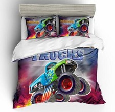3D Monster Truck Quilt Cover