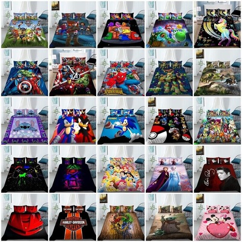 Kids cartoon quilt duvet - 3d,